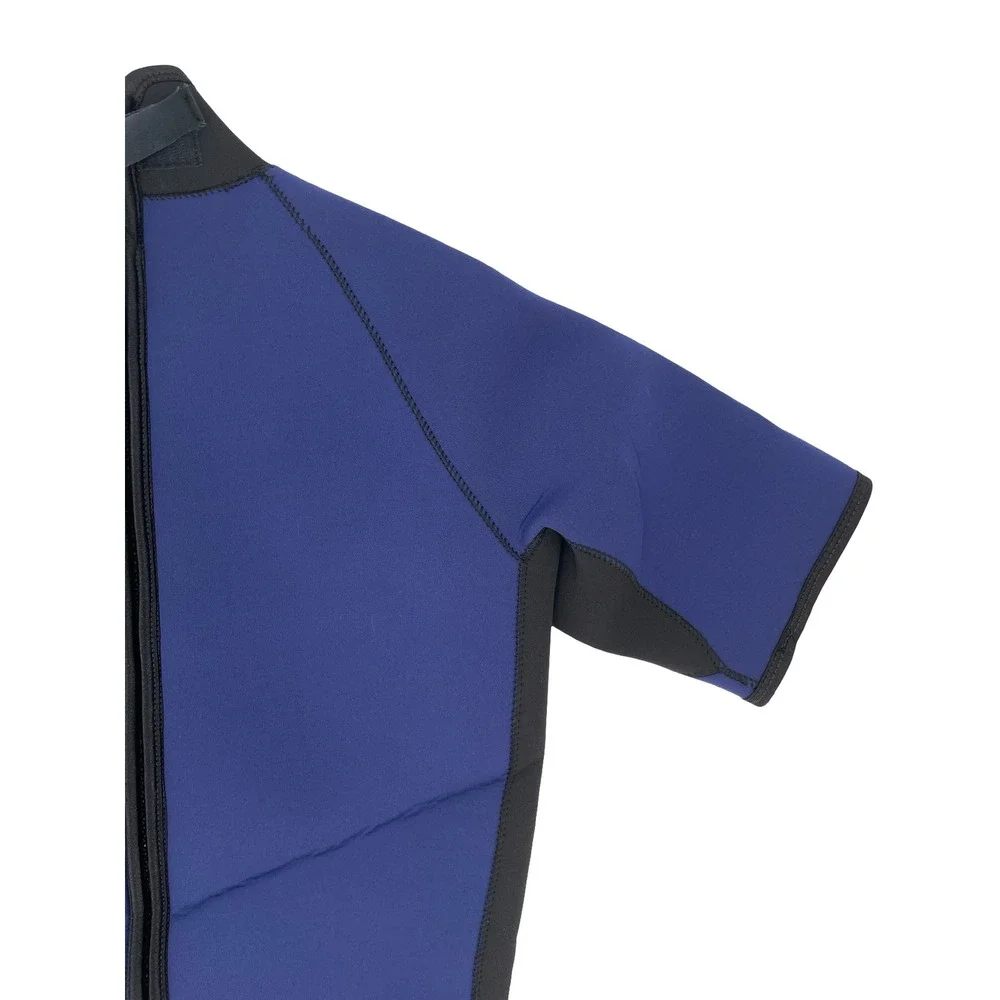 Unbranded Men's Wetsuit Shorty Back Zip Navy Blue Neoprene Large